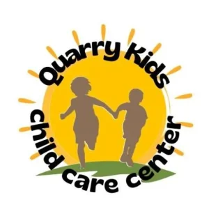 Quarry Kids Child Care Center logo with sun and children